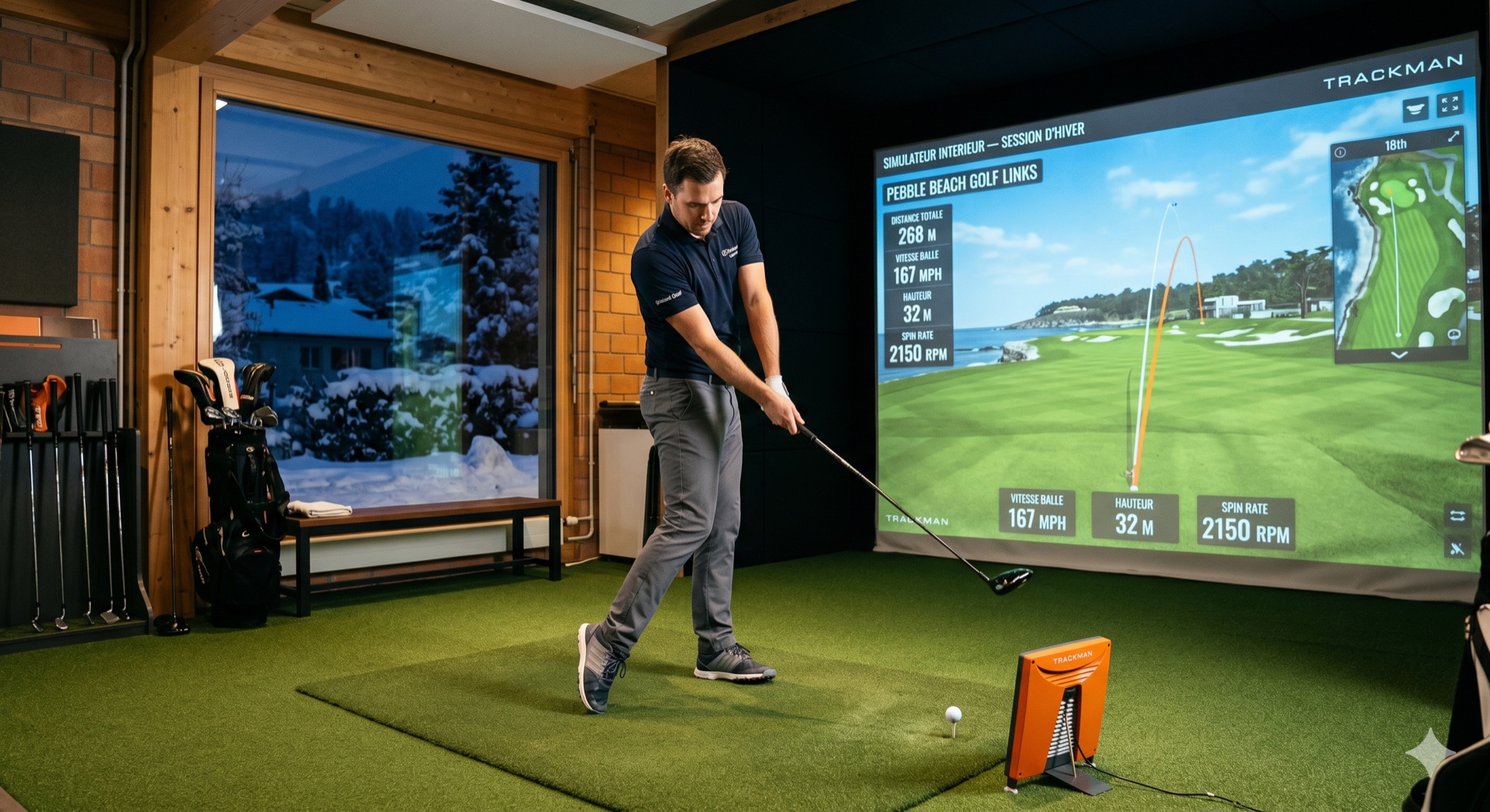 Entraînement indoor golf en salle : ce que votre système nerveux n'apprend pas